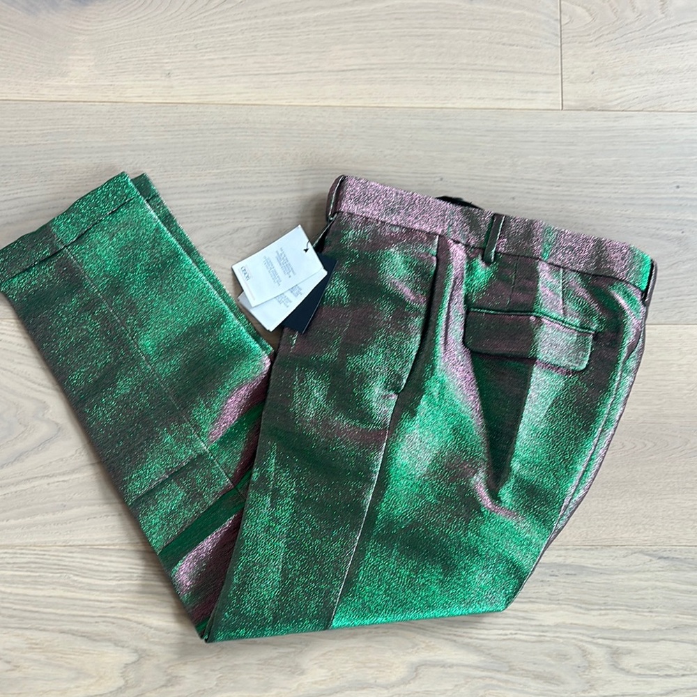 ASOS Shimmering Green and Pink Pants Mens Size 32”W x 34”L